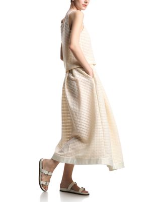 Vichy 3D Jacquard Tank Top