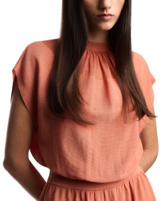 Ribbed Cotton Blend Dress