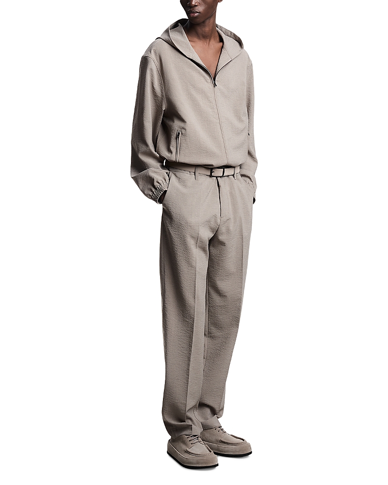 Emporio Armani Blouson Seersucker Hooded Jacket
