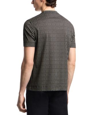 Geometric Square Jacquard T-Shirt