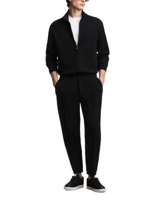 Double Jersey Zip Up Sweatshirt