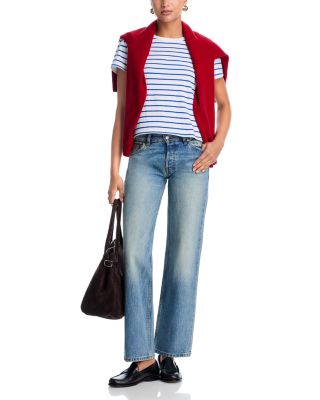 Stripe Boxy Crewneck Tee