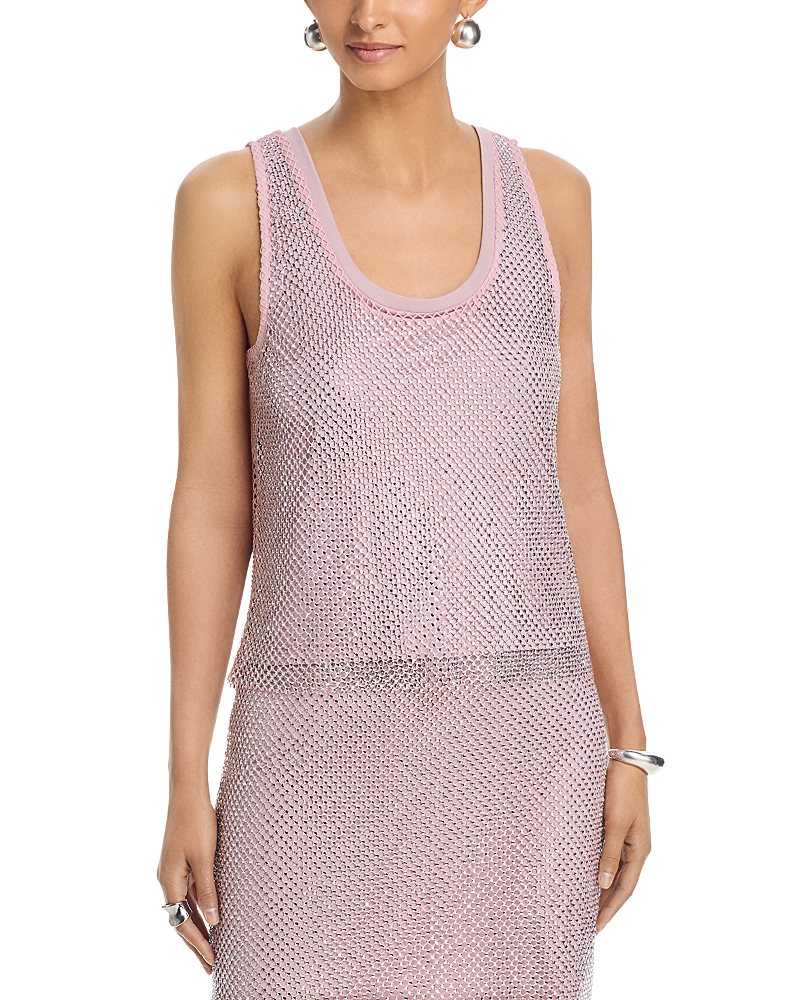 Aqua Crystal Mesh Top - Exclusive