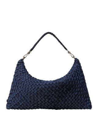 Porto Medium Double Weave Half Moon Bag 