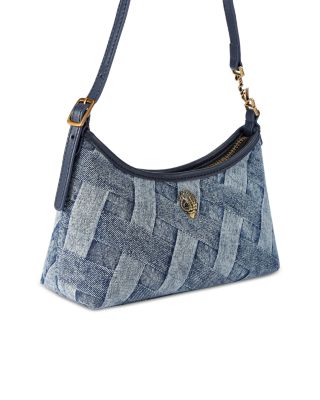 Kurt Mini Woven Denim Shoulder Bag