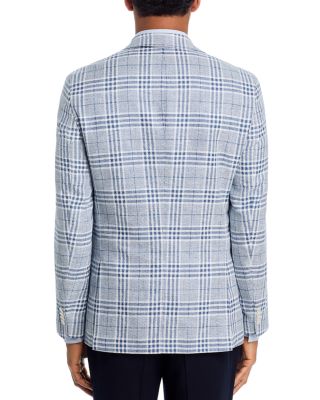 Hutson Linen & Cotton Plaid Slim Fit Sport Coat