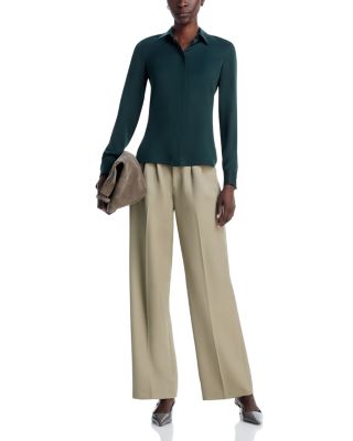 Classic Fitted Silk Shirt