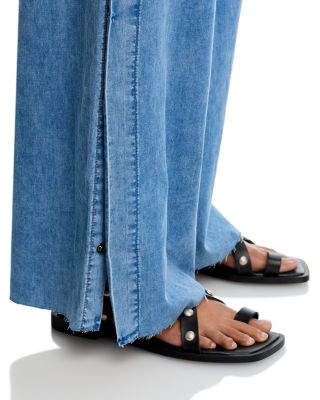 Longboarder Mid Rise Wide Leg Jeans in Blondie