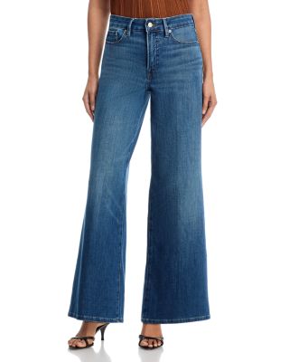 Good Waist High Rise Palazzo Ankle Jeans in Indigo1281