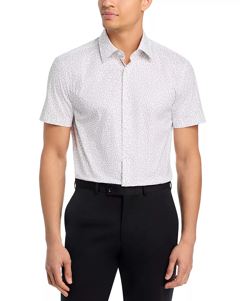 Boss Hank Kent Collar Slim Fit Button Down Shirt