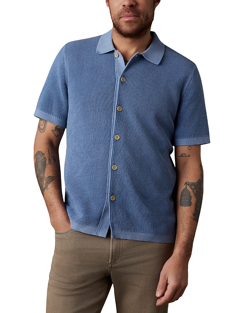 Faherty Short Sleeve Sunwashed Sweater Shirt