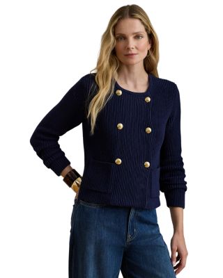 Crewneck Cardigan Sweater