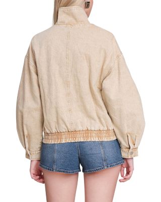 Cotton Layered Bomber Jacket