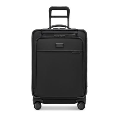 Compact 24" Checked Expandable Spinner Suitcase