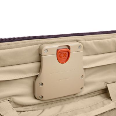 Compact 24" Checked Expandable Spinner Suitcase