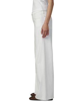 The Lou Lou Low Rise Wide Leg Jeans in White