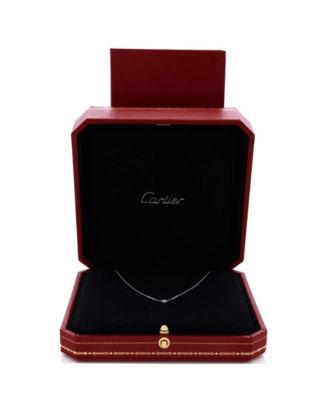  XS Cartier D'Amour Pendant Necklace 18K White Gold and Diamond, 16"