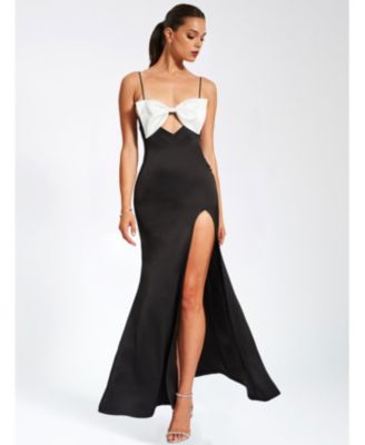  Eleanor Bow Satin Gown
