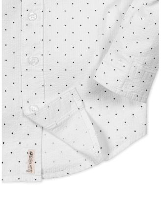 Boys' Organic Long Sleeve Seersucker Shirt - Little Kid