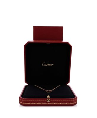  2 Diamonds Love Pendant Necklace 18K Rose Gold and Diamonds, 16.25"