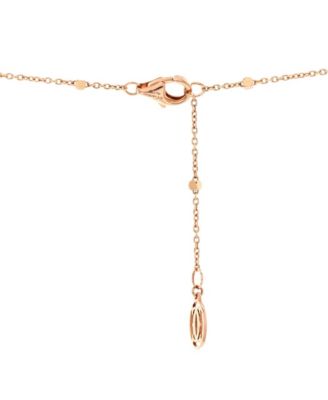  Clash de Cartier Pendant Necklace 18K Rose Gold with Diamonds, 16.75"
