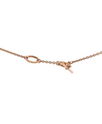 Chaine d'Ancre Punk Double Strand Necklace 18K Rose Gold, 16.5"