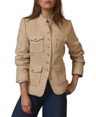  Women's Boucle Pocket Detail Jacket