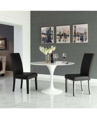  Parcel Vinyl Dining Side Chair, Set of 2