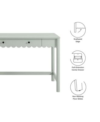 Emmeline 1-Drawer Scallop Writing Desk