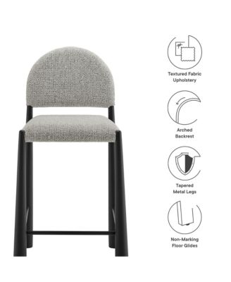 Hayley Upholstered Fabric Counter Stool