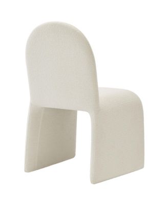Junia Boucle Upholstered Arch Armless Dining Chair