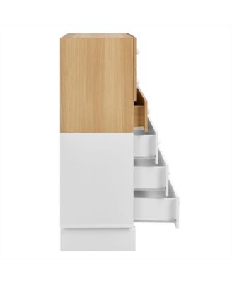  Nolia 6-Drawer Color Block Dresser Chest