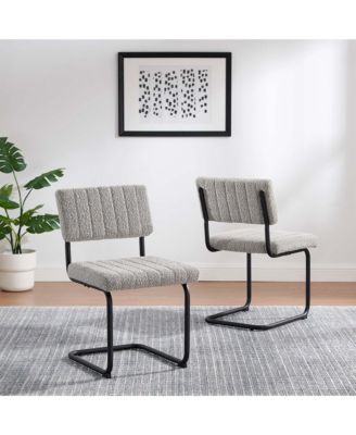 Parity Boucle Dining Side Chairs, Set of 2