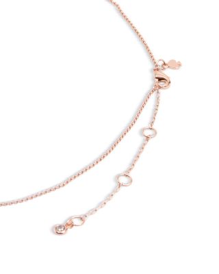 Yours Truly Pav&eacute; Heart Mini Pendant Necklace, 17"-20"