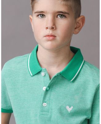 Boys' Organic Short Sleeve Knit Pique Polo Shirt - Big Kid