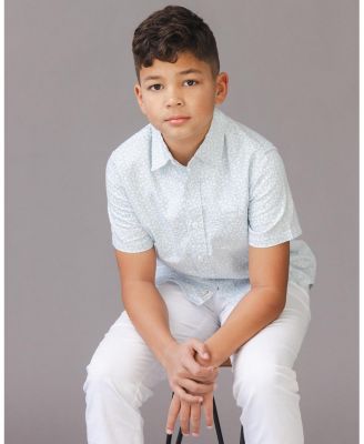 Boys' Linen Short Sleeve Shirt - Little Kid