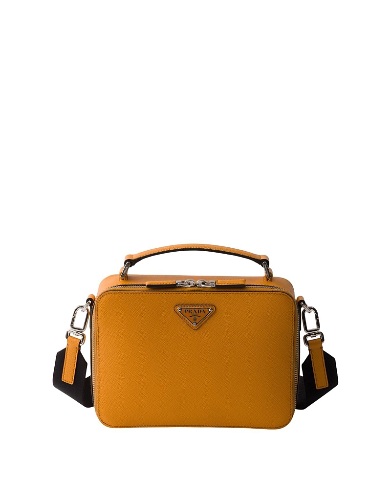 Prada Brique Medium Saffiano Leather Bag
