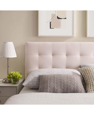 Lily Biscuit Tufted Performance Velvet Headboard, Full