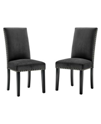 Parcel Performance Velvet Dining Side Chairs, Set of 2