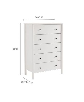 Emmeline Scalloped 5-Drawer Chest