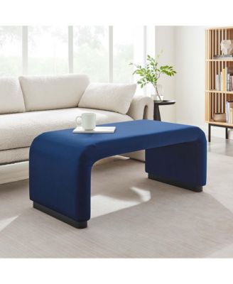 Koda Performance Velvet Waterfall Ottoman