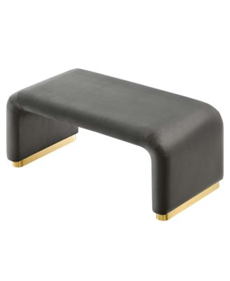 Koda Performance Velvet Waterfall Ottoman