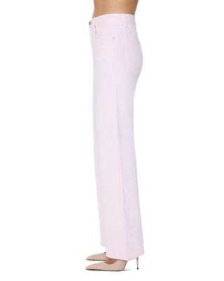 Larsen High Rise Relaxed Flare Jeans in Blush