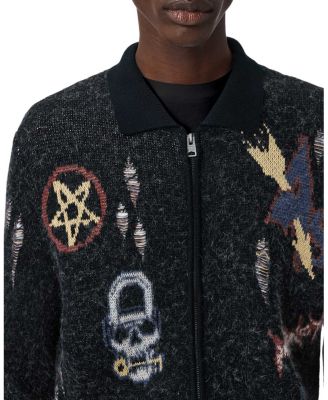 Meller Graphic Cardigan Sweater