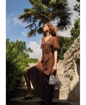 Teca Ruched Maxi Dress