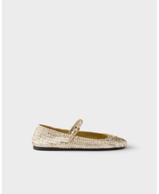  Women's Woven Leather Ballerinas
