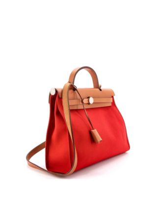 31 Herbag Zip Leather and Toile