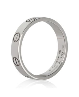  Small Model Love 18k White Gold Ring