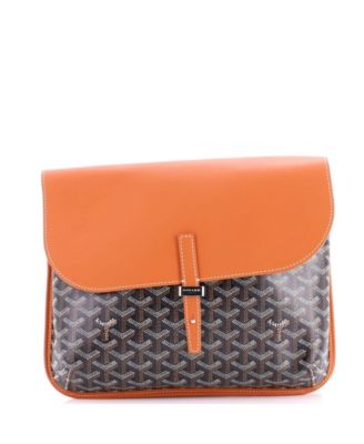 Coursier Messenger Bag Coated Canvas and Leather