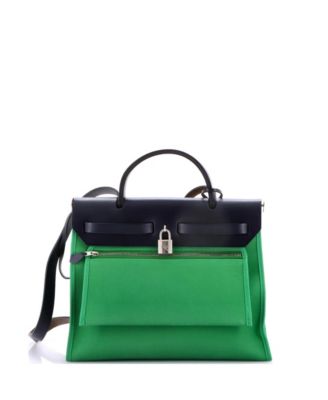 31 Herbag Zip Leather and Toile